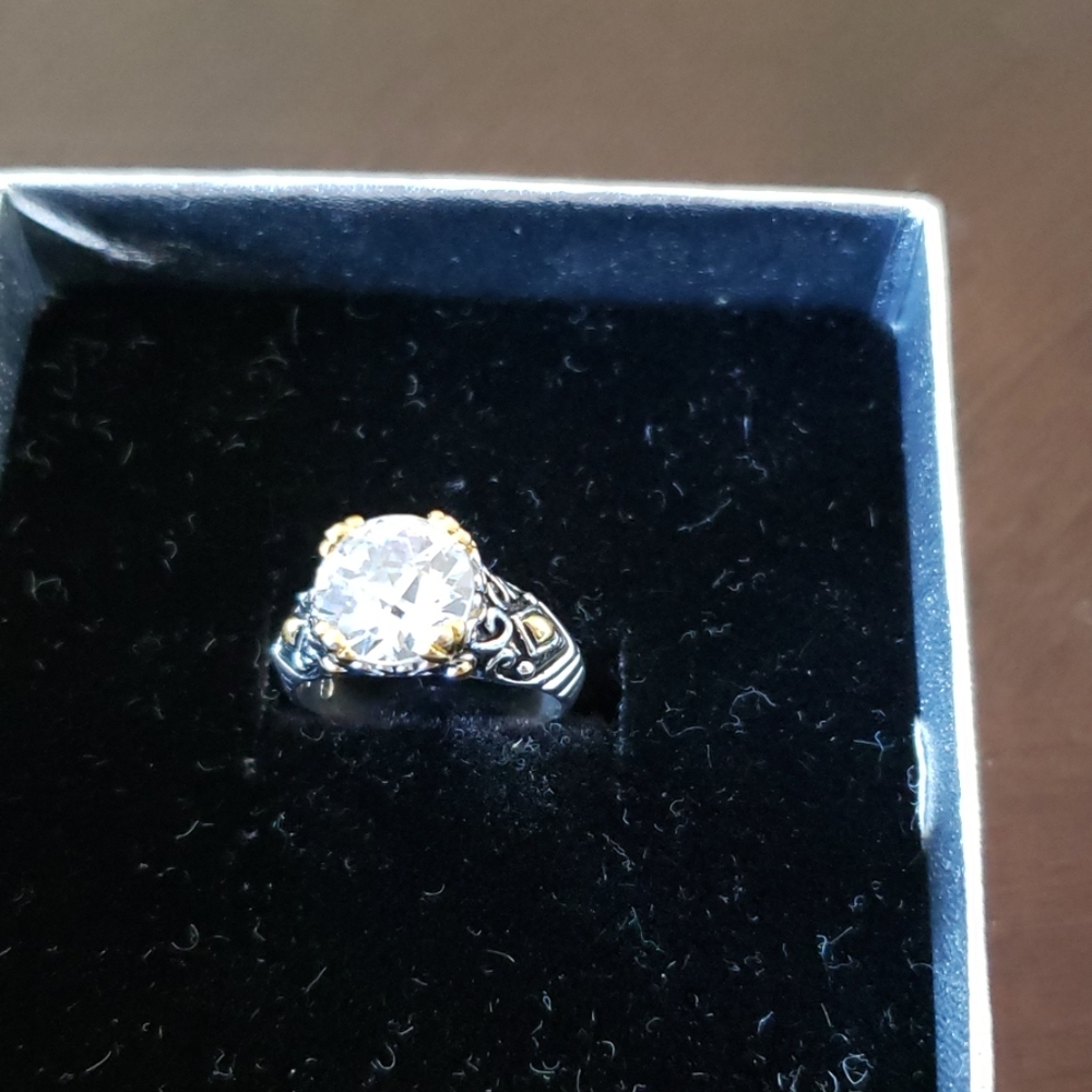 Premier Designs Misty silver and gold toned ring